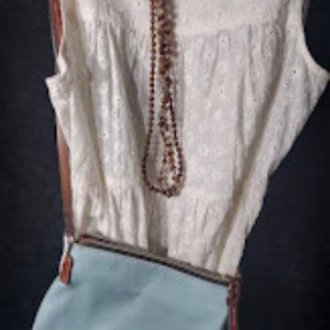 NWT Madewell Taylor Eyelet Tank Sleeveless Blouse